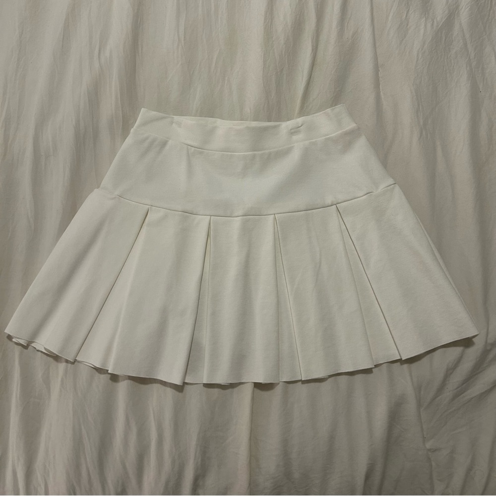 blue blush mini skirt